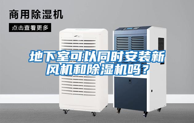 地下室可以同時安裝新風機和除濕機嗎？