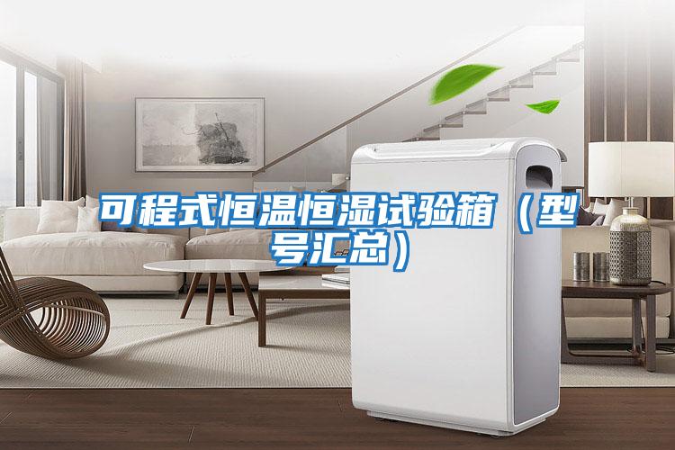 可程式恒溫恒濕試驗箱(型號匯總)
