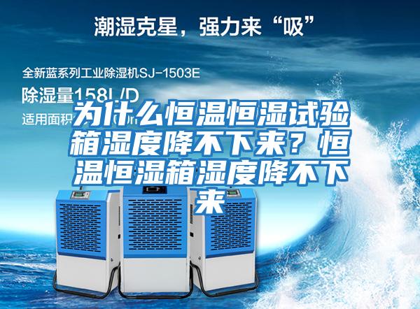 為什么恒溫恒濕試驗箱濕度降不下來？恒溫恒濕箱濕度降不下來