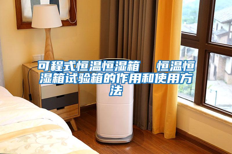 可程式恒溫恒濕箱 恒溫恒濕箱試驗箱的作用和使用方法