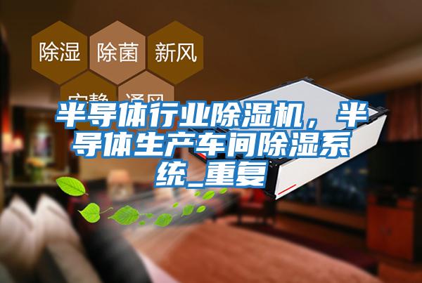半導體行業(yè)除濕機,半導體生產(chǎn)車間除濕系統(tǒng)_重復