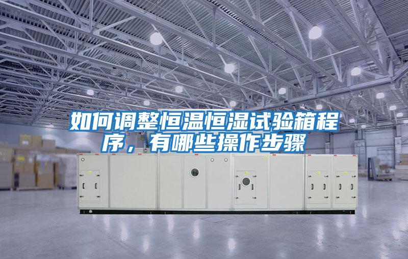 如何調整恒溫恒濕試驗箱程序,有哪些操作步驟
