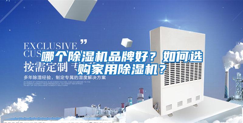哪個除濕機品牌好?如何選購家用除濕機?