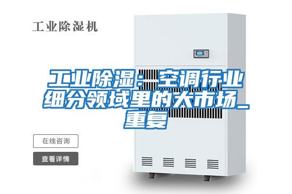 工業(yè)除濕:空調(diào)行業(yè)細分領(lǐng)域里的大市場_重復(fù)