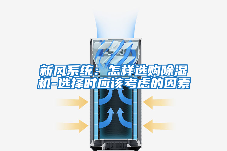 新風系統:怎樣選購除濕機-選擇時應該考慮的因素