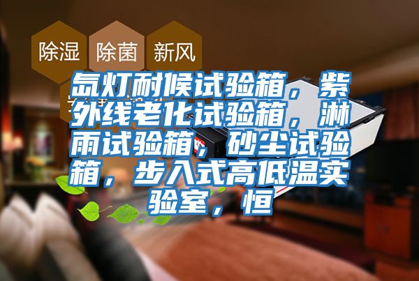 氙燈耐候試驗箱，紫外線老化試驗箱，淋雨試驗箱，砂塵試驗箱，步入式高低溫實驗室，恒