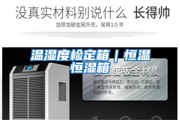 溫濕度檢定箱|恒溫恒濕箱